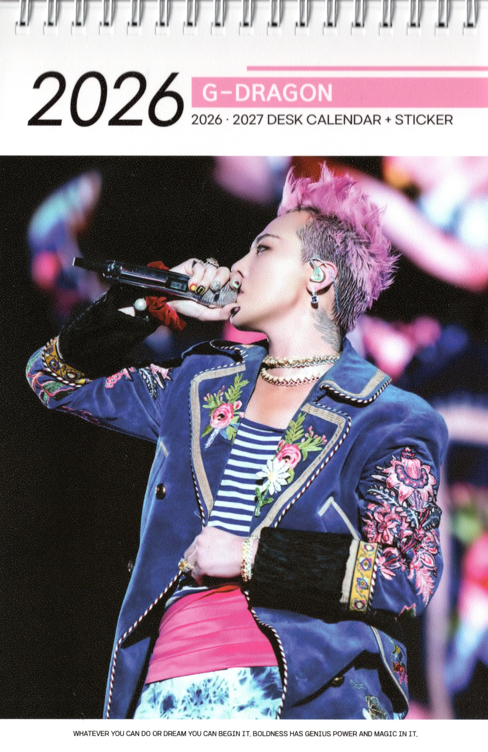 BIGBANG V.I フォト　カレンダー&ダイアリー BIGBANG ビッグバン 2026 2027 卓上 カレンダー DESK CALENDAR